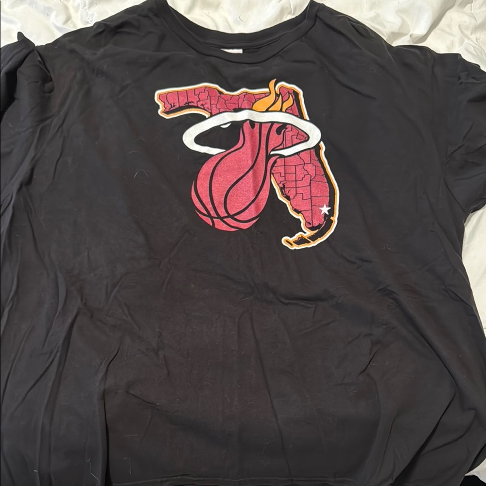 Black Miami Heat Graphic Tee